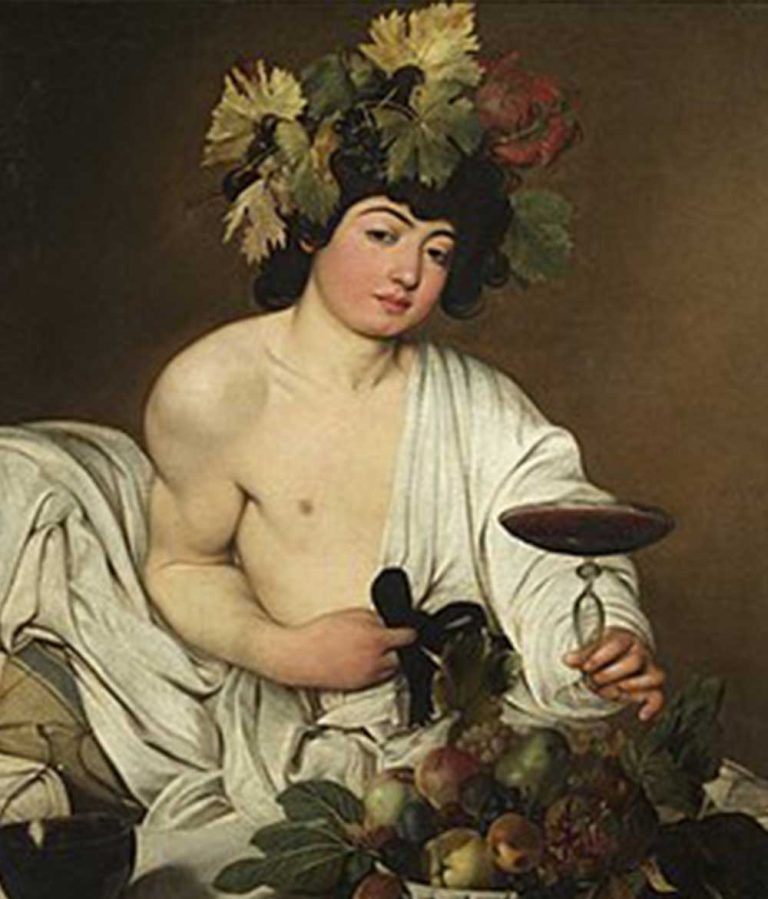 Painting of Bacchus.