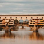 Ponte Vecchio at sunset.