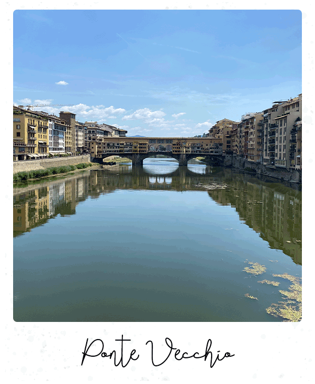 Polaroid of ponte vecchio.